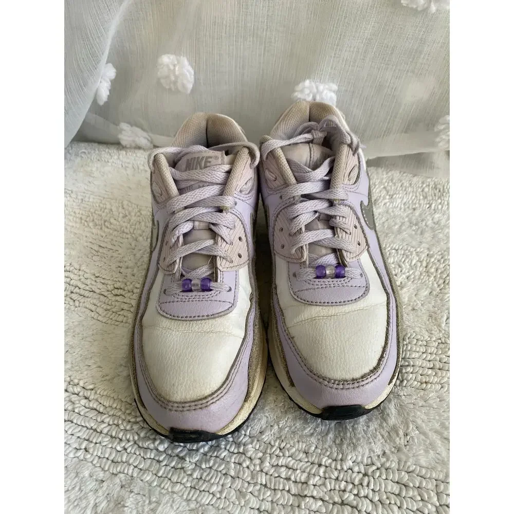Girls Purple Nike Air Max 90 Sneakers - Size 6Y - Picture 1 of 7